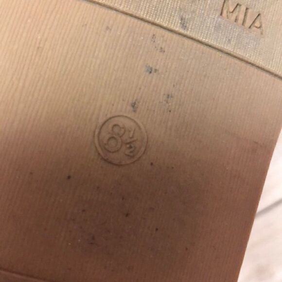 Mia Kensi blush bow slides Espadrilles size 8.5 - Picture 6 of 8